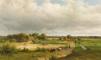 Weitläufige niederländische Landschaft von Willem Vester